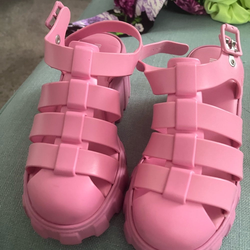 Melissa Pink Strappy Sandals